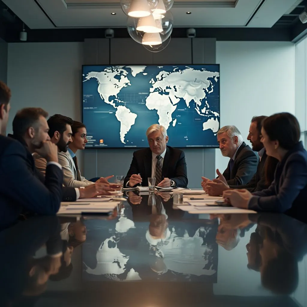 Equipo en reunión estratégica