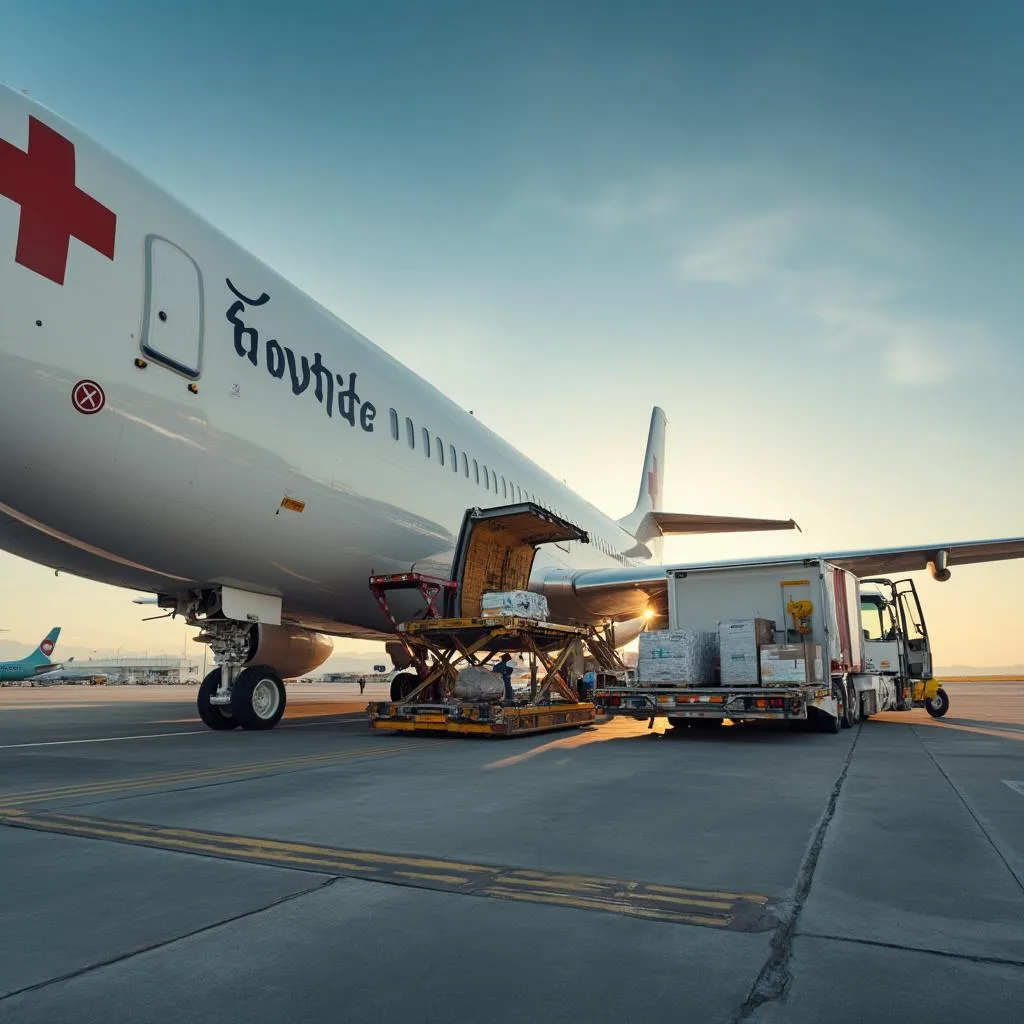 Transporte de suministros médicos